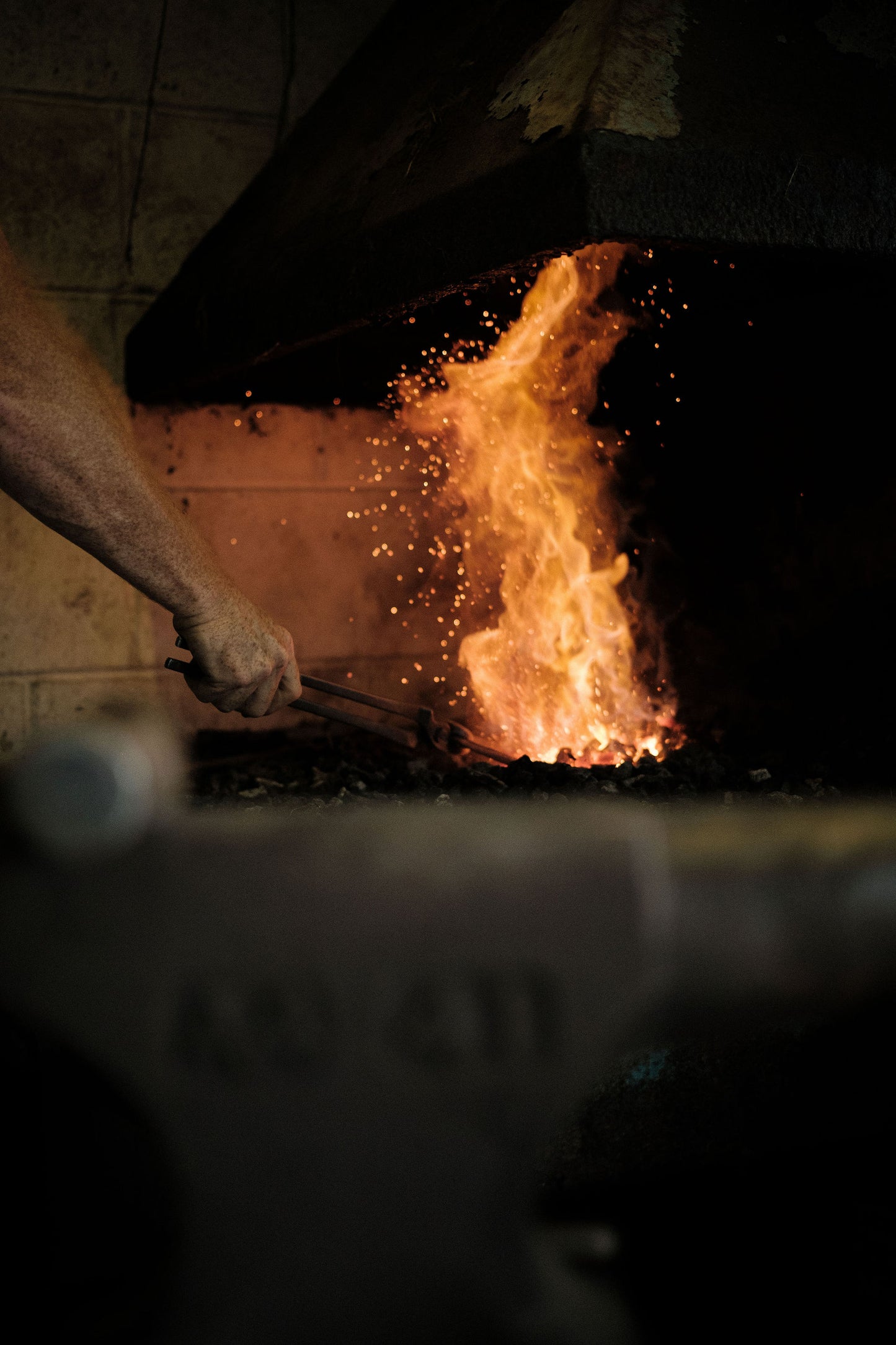 Horseshoe hooks mounted on live edge kiln-dried yew